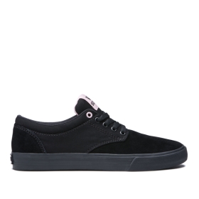 Dámské Skate Boty Supra CHINO Černé/Černé | CZ-16593